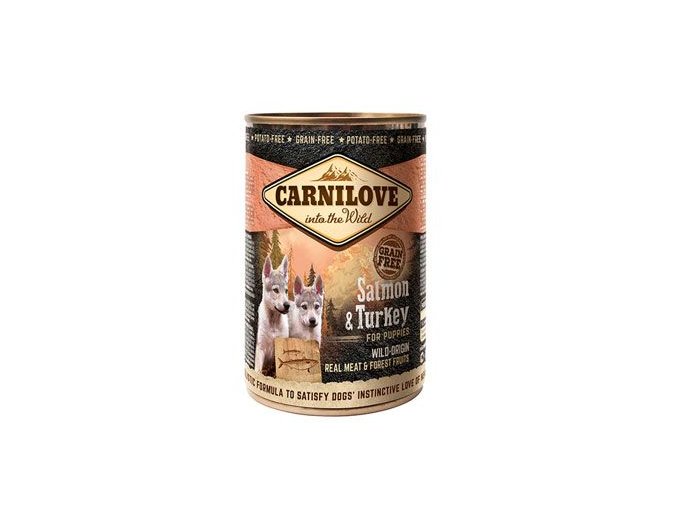 Carnilove Wild konz Meat Salmon & Turkey Puppies 400g