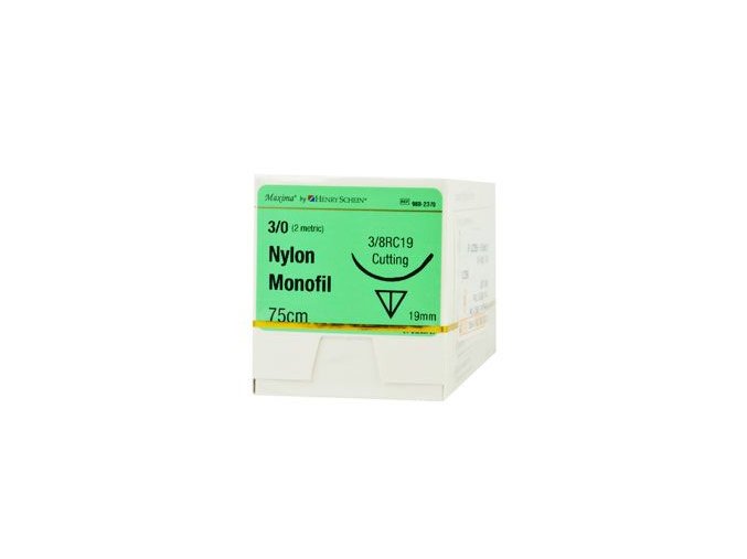 Nylon HS Maxima EP2 USP3/0 jehla 3/8 RC19 75cm12ks