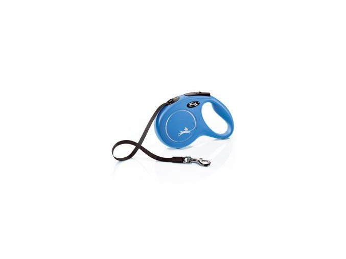 Vodítko FLEXI Classic NEW M pásek 5m/25kg modrá