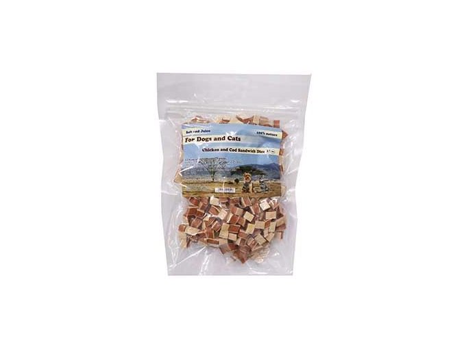 Pochoutka Mini sandwich treska a kuře měkké 230g