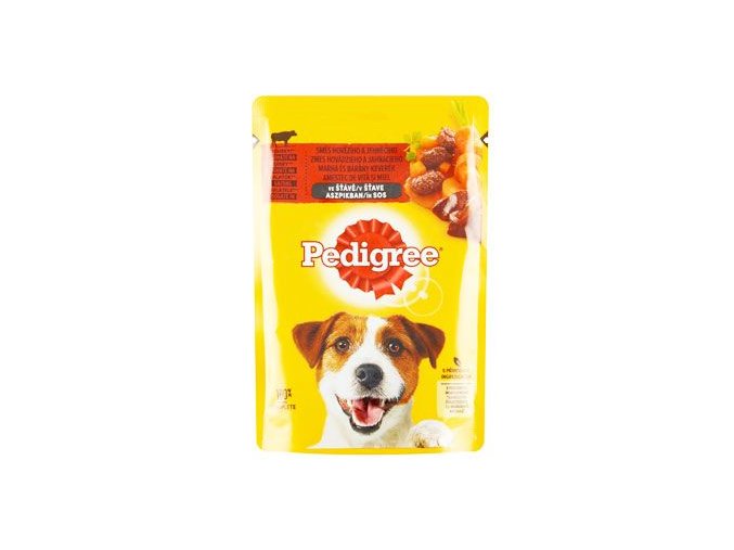 Pedigree kapsa Adult hovězí+jehně ve šťávě 100g