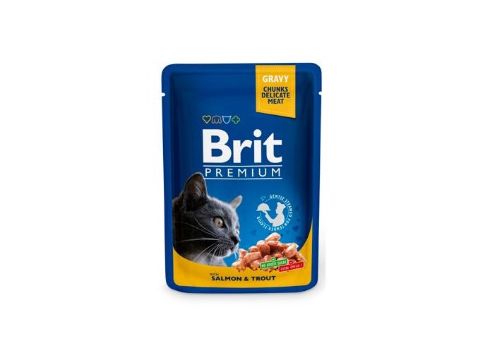 Brit Premium Cat kapsa with Salmon & Trout 100g