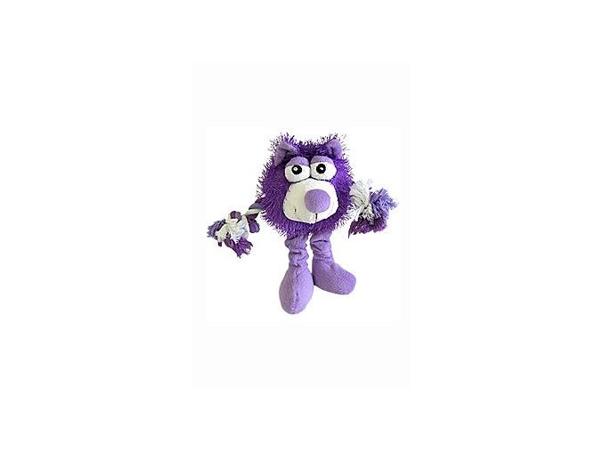 Hračka pes Monster Friend fialový plyš 21cm