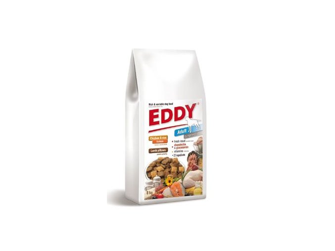 EDDY Adult Large Breed polštářky s jehněčím 8kg