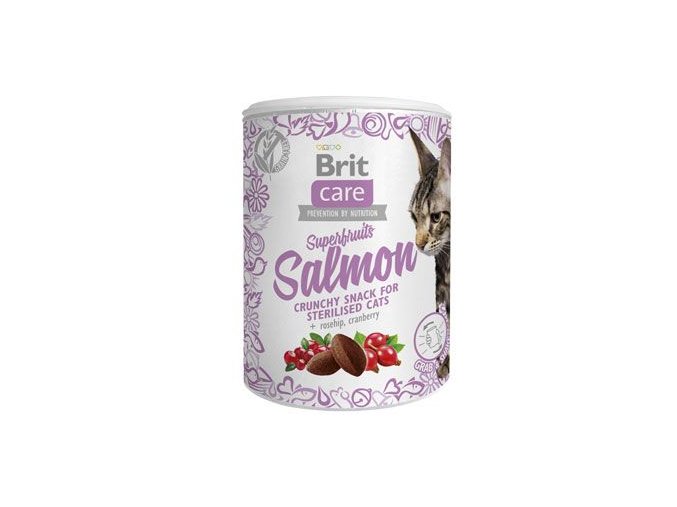 Brit Care Cat Snack Superfruits Salmon 100g