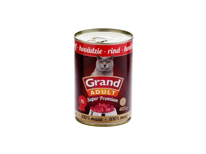 GRAND konz. Superpremium kočka hovězí 405g