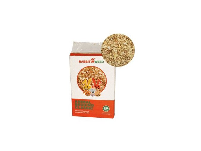 Hobliny podestýlka lis. KLASIK RabWeed 60 l /1,5 kg