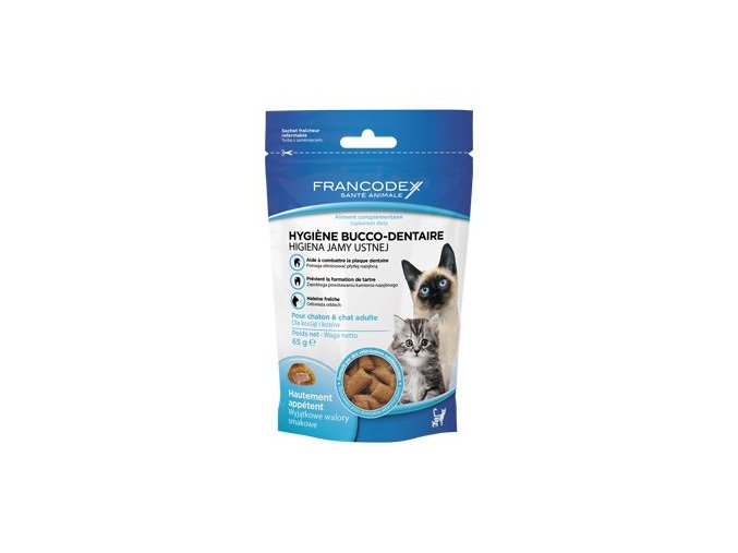 Francodex Pochoutka Breath Dental kočka 65g