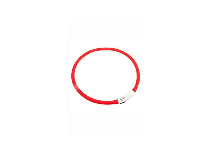 Obojek USB Visio Light 70cm červený KAR