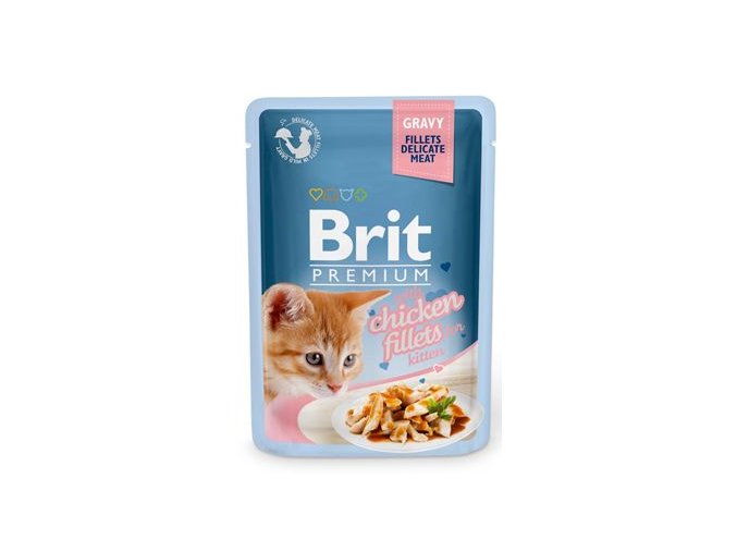 Brit Premium Cat D Fillets in Gravy for Kitten 85g