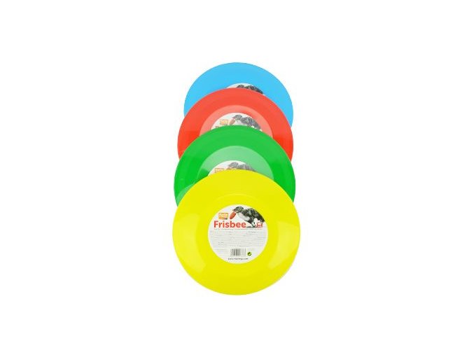 Hračka pes létající talíř plast 23cm různé barvy KAR