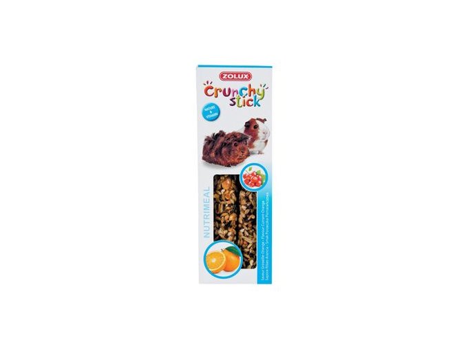 Pochoutka CRUNCHY STICK rybíz/pomeranč pro morče Zolux