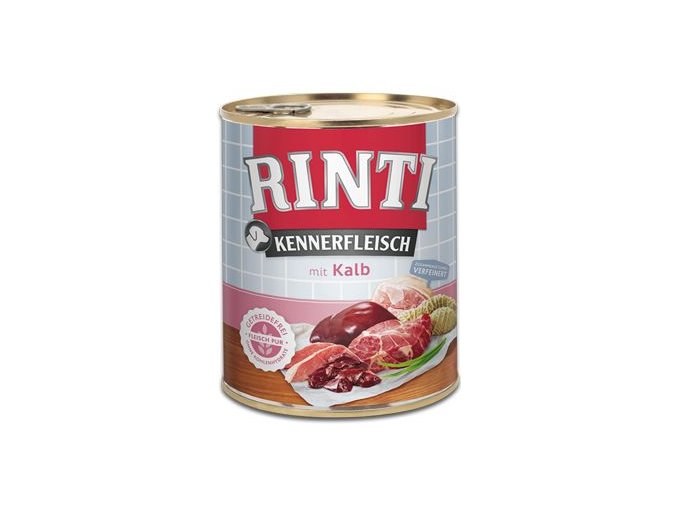 Rinti Dog Kennerfleisch konzerva telecí 800g
