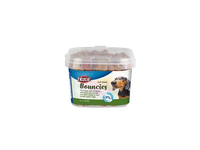 Trixie BOUNCIES mini kostičky kuř/jehně/dršť 140g TR