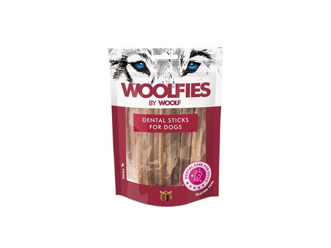 Pochoutka dentální Woolfies Dental Sticks S 200g