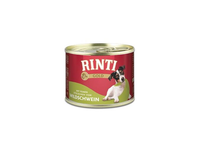 Rinti Dog Gold konzerva divočák 185g