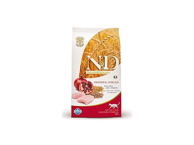 N&D LG CAT Adult Chicken & Pomegranate 300g