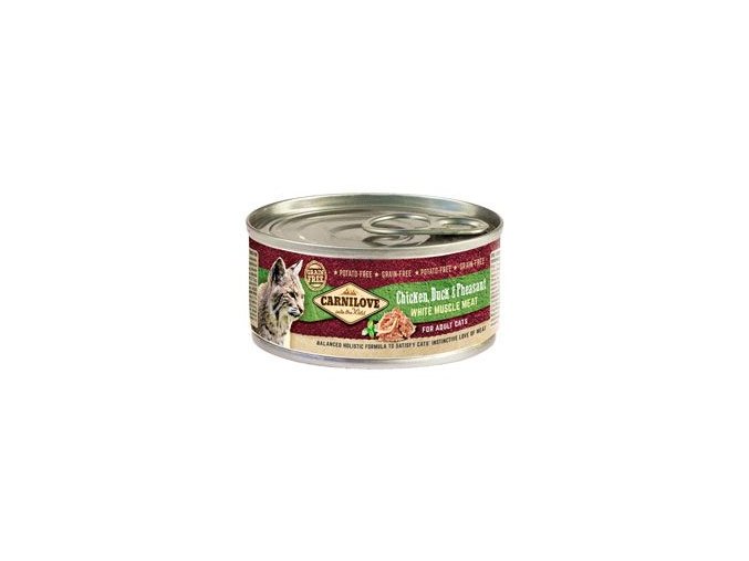 Carnilove White konz Mus Meat Duck&Pheasant Cats 100g