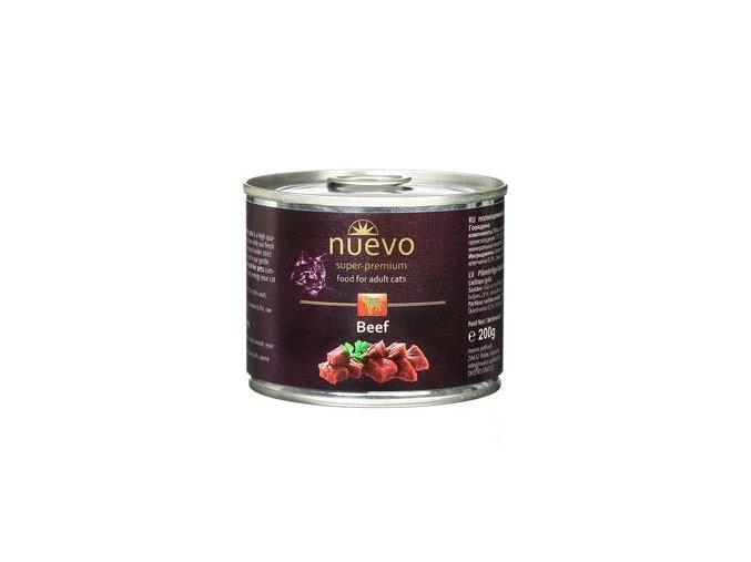 Nuevo kočka adult Hovězí konz. 200g