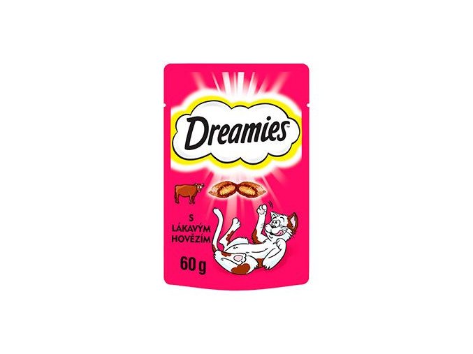 Dreamies kočka pochoutka s hovězím 60g