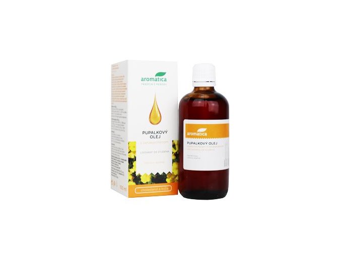 Pupalkový olej BIO vit E a beta-karot 100ml Aromatica