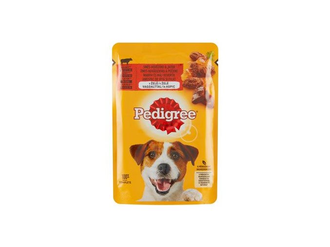 Pedigree kapsa Adult hovězí v želé 100g