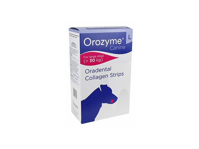 Orozyme plátky žvýkací pro psy L nad 30kg 141g
