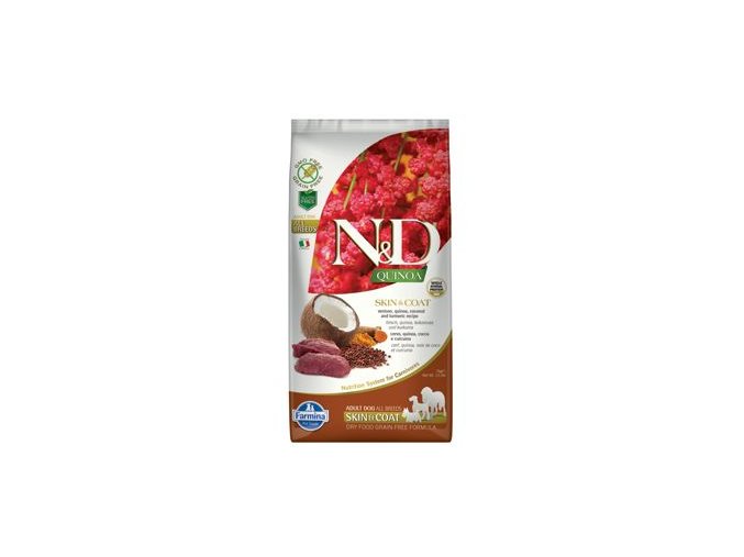 N&D Quinoa DOG Skin & Coat Venison & Coconut 7kg