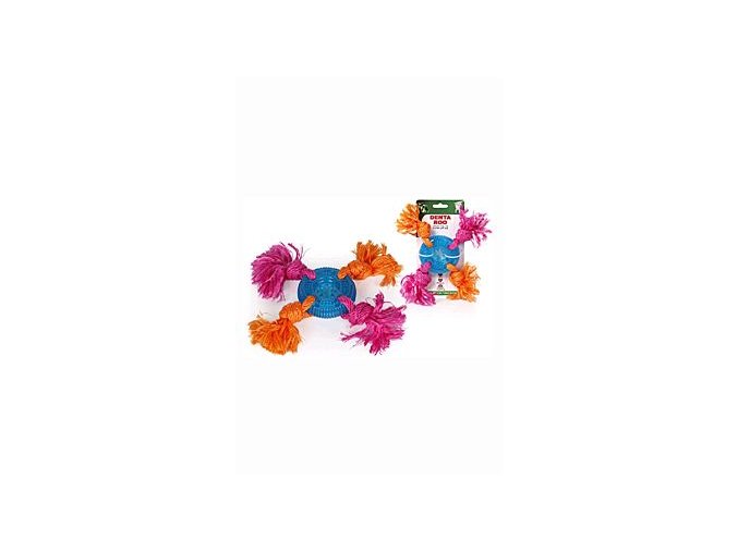 Hračka pes Denta Roo Disk se 4 uzly 24cm/8cm