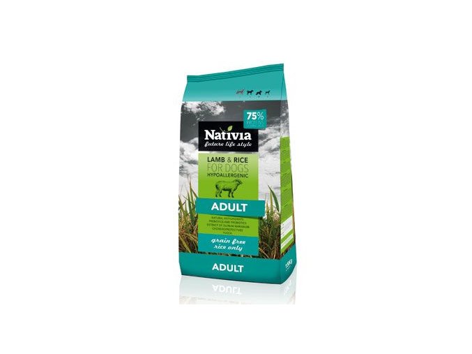 Nativia Dog Adult Lamb&Rice 15kg