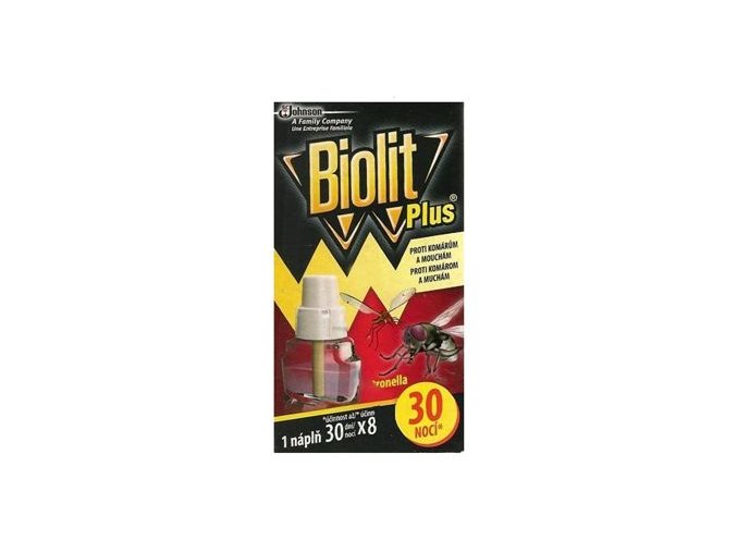 Biolit náhradní tek.náplň proti komárům a mouchám 31ml