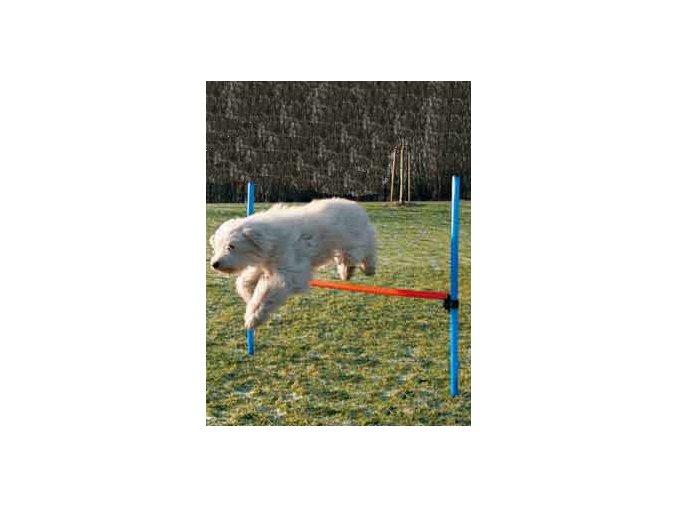 AGILITY překážka 3 tyče Modrá/Oranžová 129/115cm TR