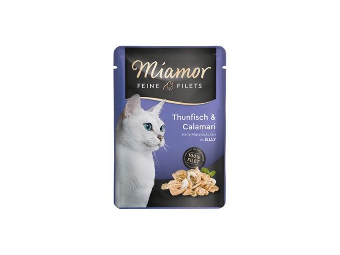Miamor Cat Filet kapsa tuňák+kalamáry v želé 100g