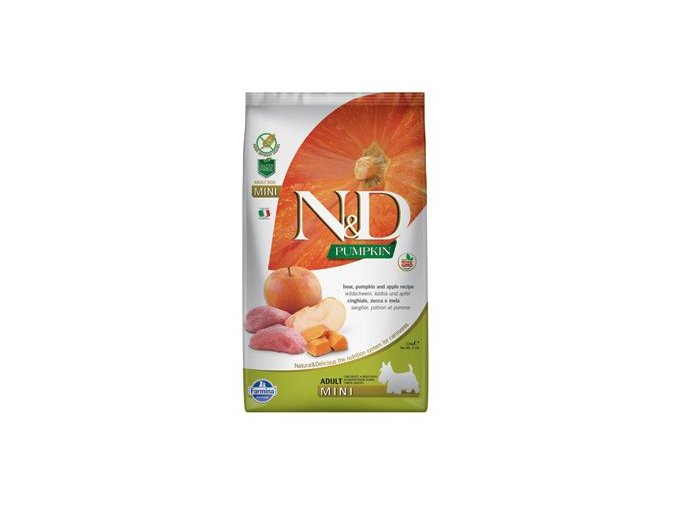 N&D Pumpkin DOG Adult Mini Boar & Apple 7kg