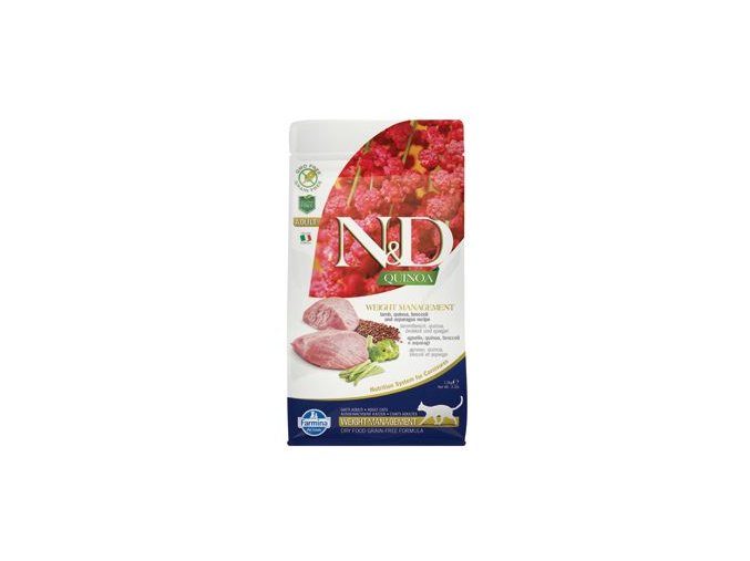 N&D Quinoa CAT Weight Management Lamb & Broccoli 1,5kg