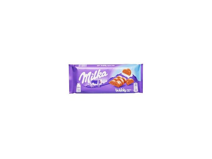 Cukrovinky čokoláda Milka Bubbly mléčná 90g