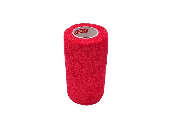 Obinadlo elast. CoPoly 10cm x 4,6m červená