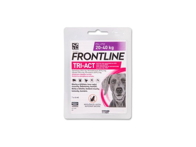 FRONTLINE TRI-ACT spot-on pro psy L (20-40 kg)-1x4ml