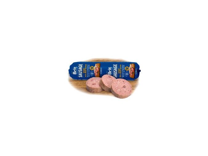 Brit Sausage Beef & Fish-Sport formula 800g New