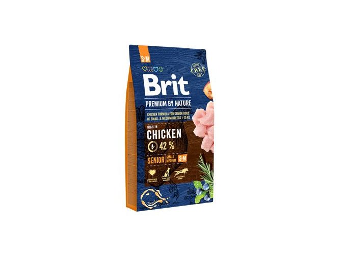 Brit Premium Dog by Nature Senior S+M 8kg