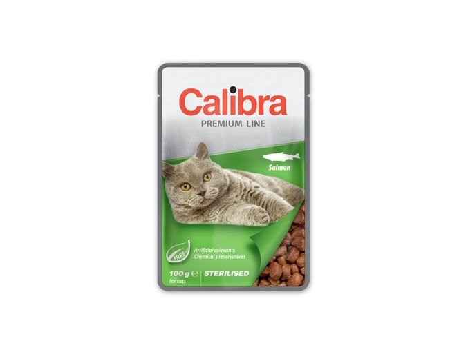 Calibra Cat kapsa Premium Sterilised Salmon 100g