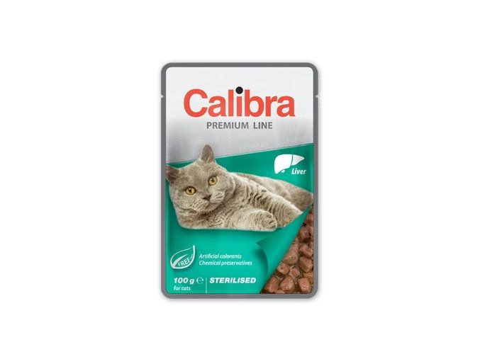 Calibra Cat kapsa Premium Sterilised Liver 100g