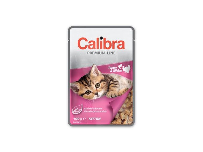 Calibra Cat kapsa Premium Kitten Turkey & Chicken100g