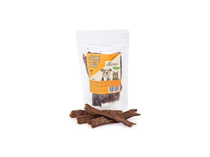 NATURECA pochoutka Masové pláty-Jehně, 100%maso 100g