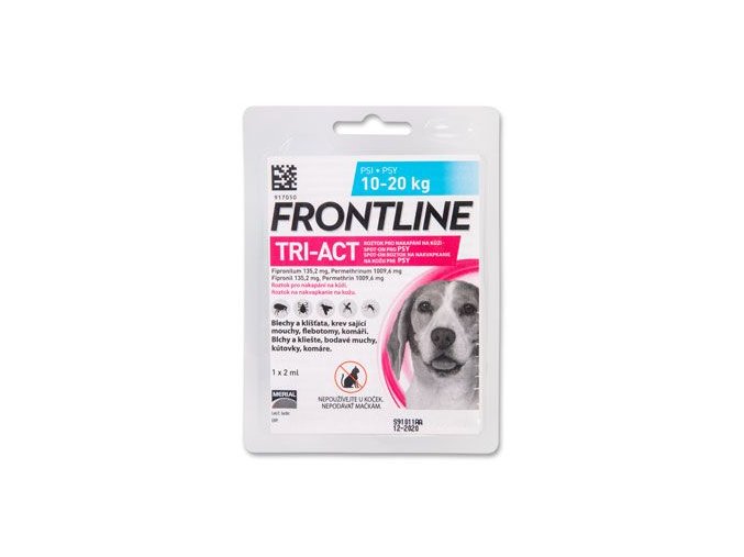 FRONTLINE TRI-ACT spot-on pro psy M (10-20 kg)-1x2ml