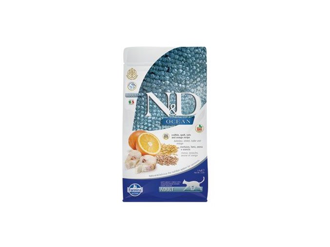N&D OCEAN CAT LG Adult Codfish & Orange 1,5kg