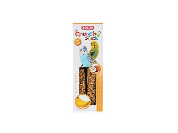 Crunchy Stick Parakeet Kokos/Banán 2ks Zolux