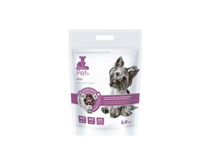 Krmivo Pet+ 3v1 pes MINI Adult 2,8 kg