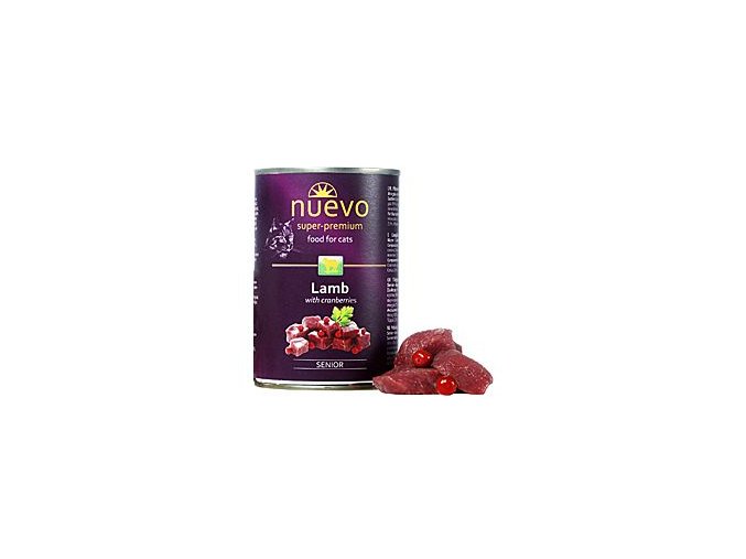 Nuevo kočka Senior Jehněčí s brusinkami konz. 400g