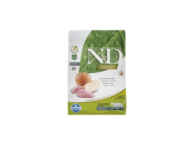 N&D PRIME CAT Adult Boar & Apple 300g